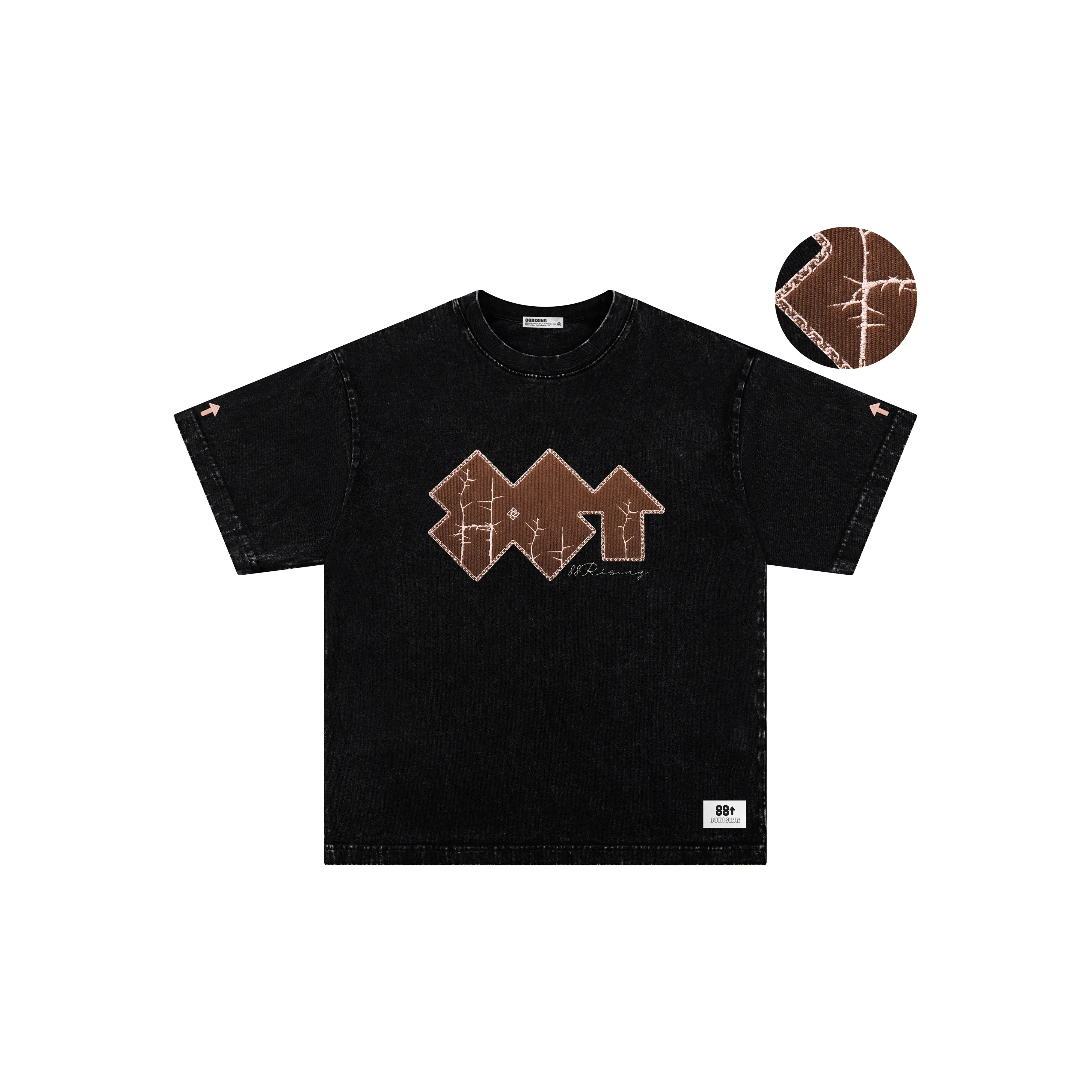 88rising Vinyl Record Collection T-Shirt Унисекс Глубокий Черный