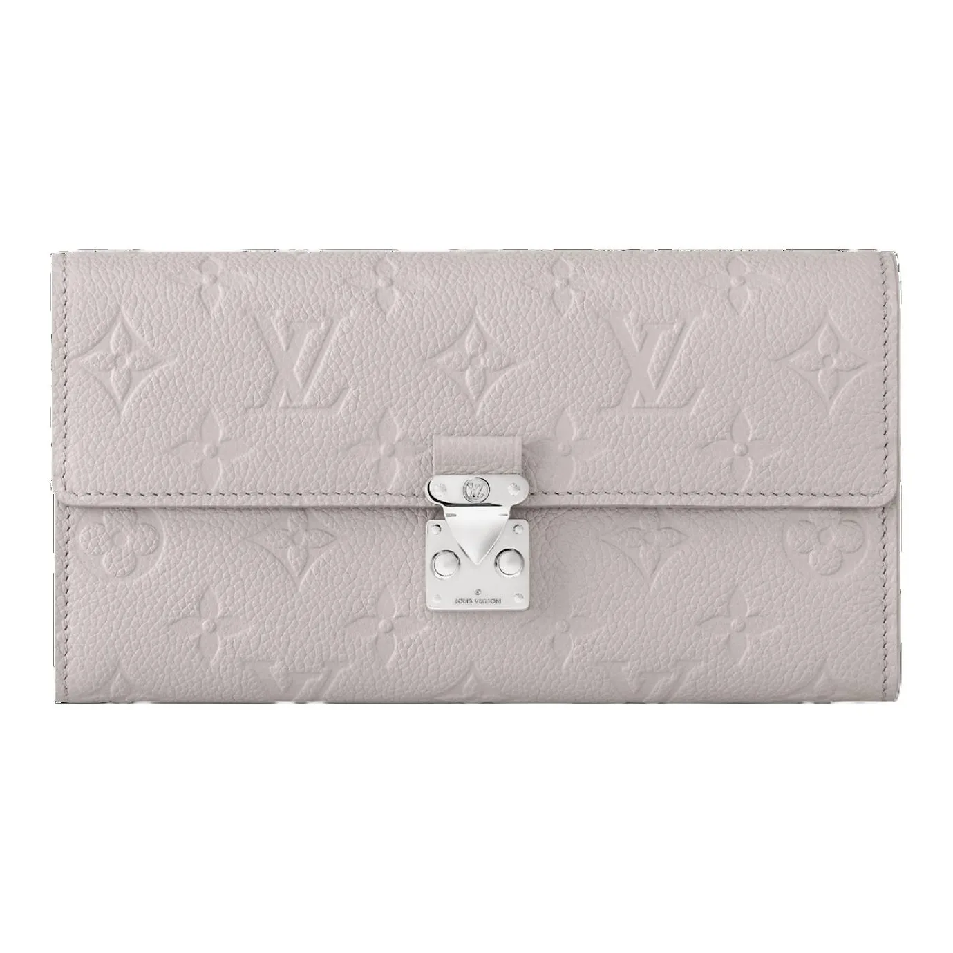 LOUIS VUITTON Sarah Cow Leather Wallet Women's Heather Gray