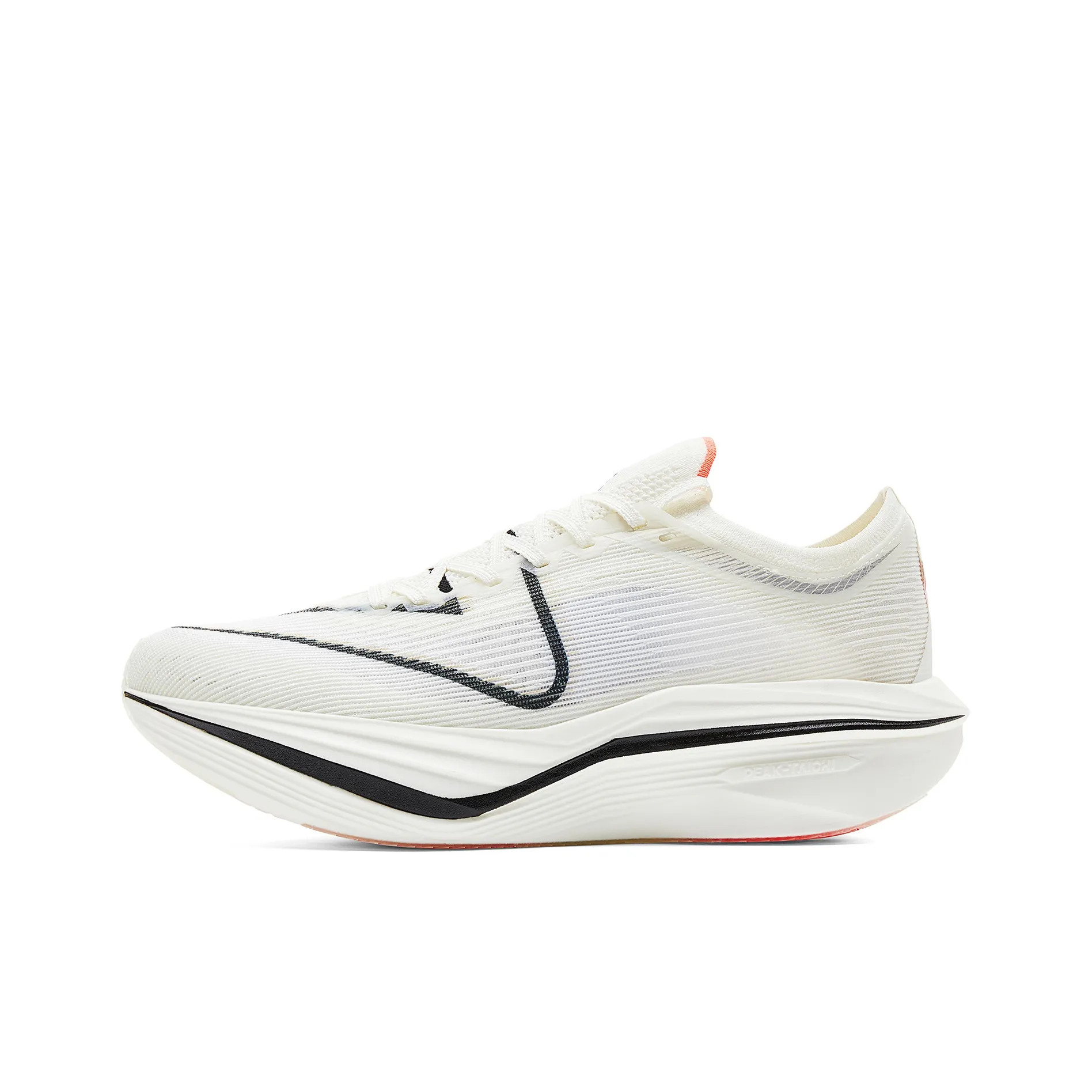 PEAK Cushioning Rebound Wear Resistant Slip Resistant Low Top Running Shoes Men's Super Light White Black