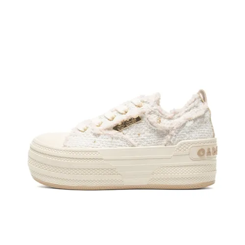 OLD ORDER Кеды Low Top Белые, золотые Женские