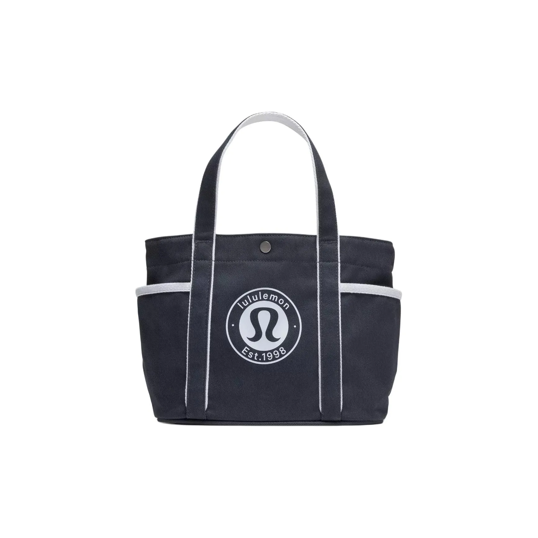 Lululemon Cotton Tote Bag, Shopping Bag, Handbag Mini Unisex Marine Blue & Pink Blue
