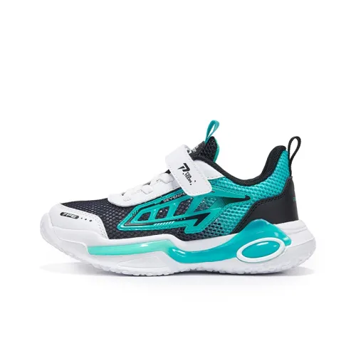 7 PE Детские беговые кроссовки Low Top Черный/Бирюзовый Kids