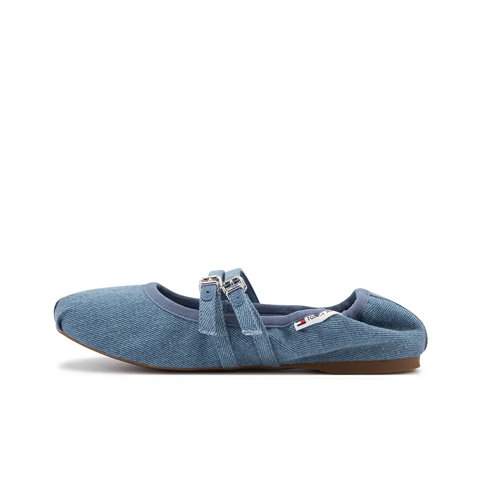 Tommy Hilfiger Mary Jane Shoes Женские Выстиранный Синий