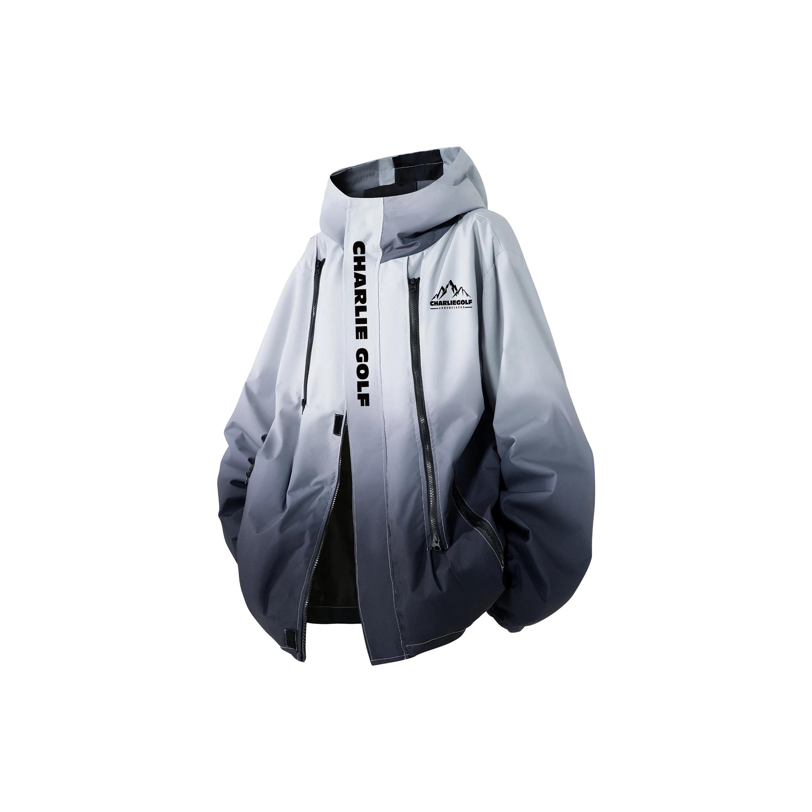 CHARLIE GOLF Waterproof, Windproof, And Abrasion Resistant Windbreaker Jacket Unisex