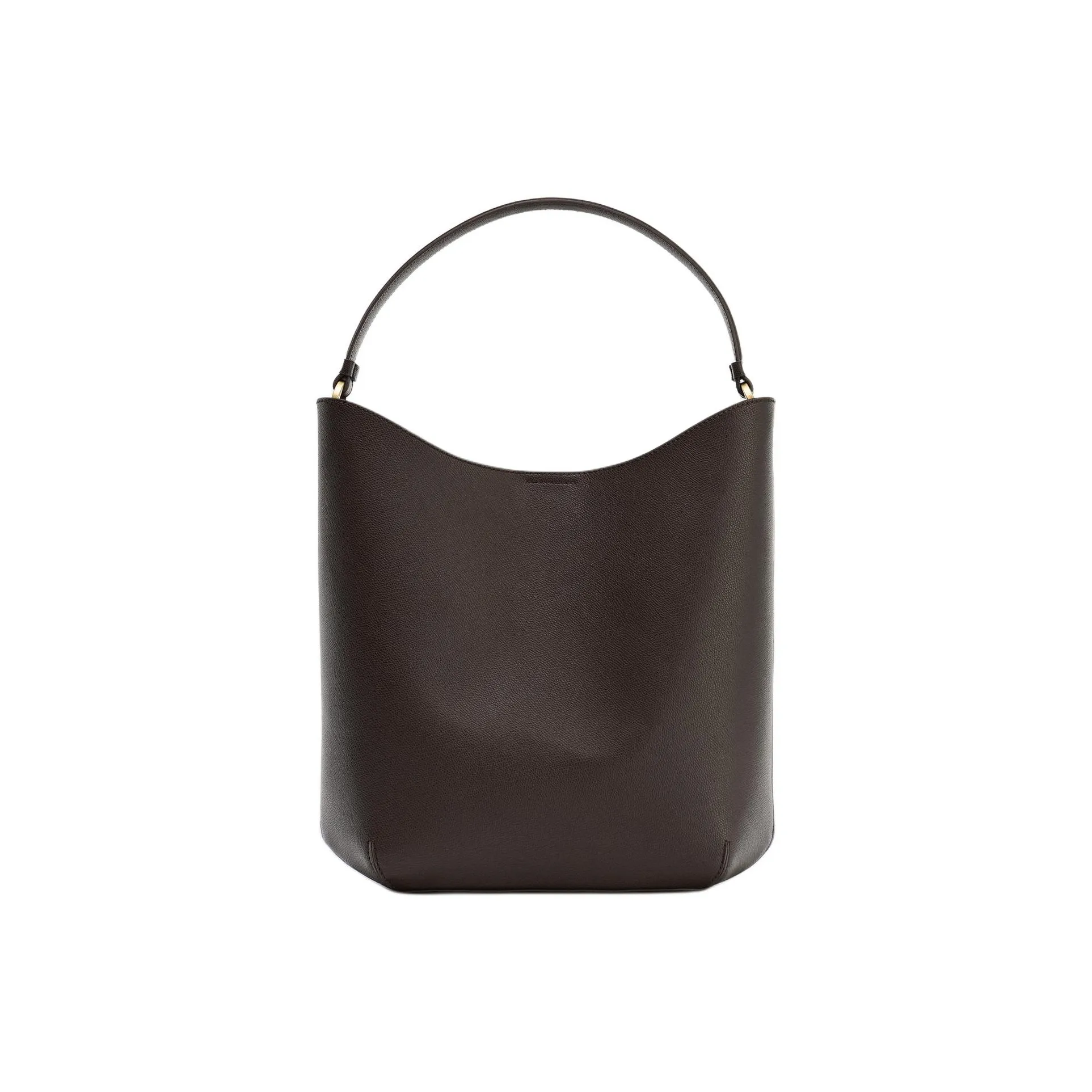 ZARA Polyurethane Shoulder Bag Women's Brown