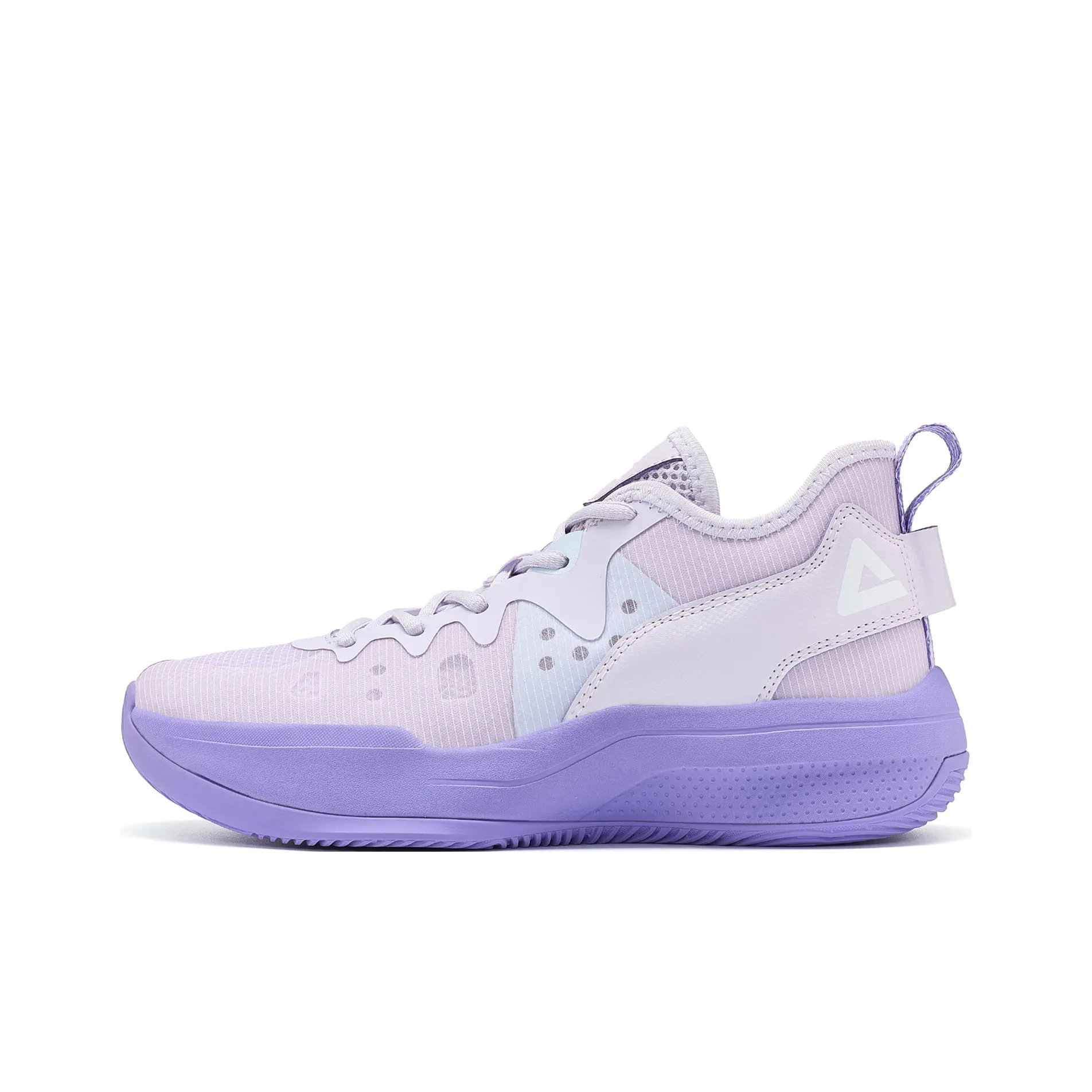 PEAK Lanying Cushioning Anti Slip And Wear Resistant Lightweight Rebound Low Top Basketball Shoes Women's Purple