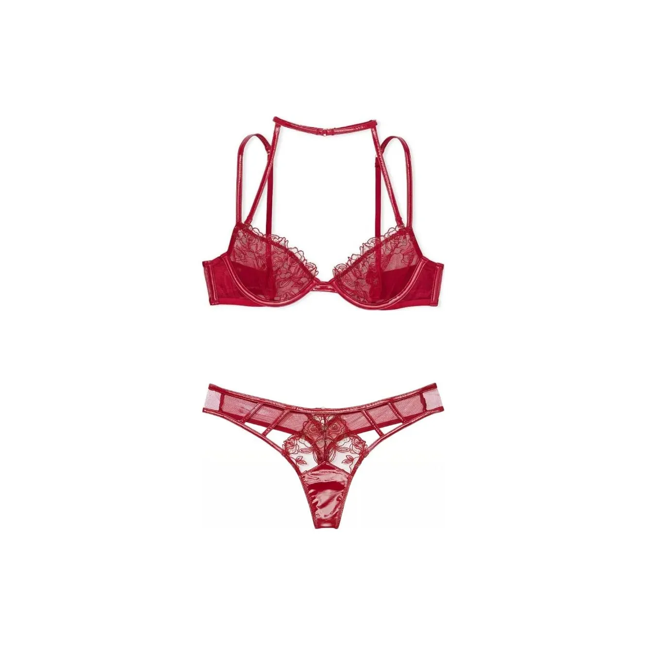 Victoria's Secret Комплект нижнего белья для женщин красный