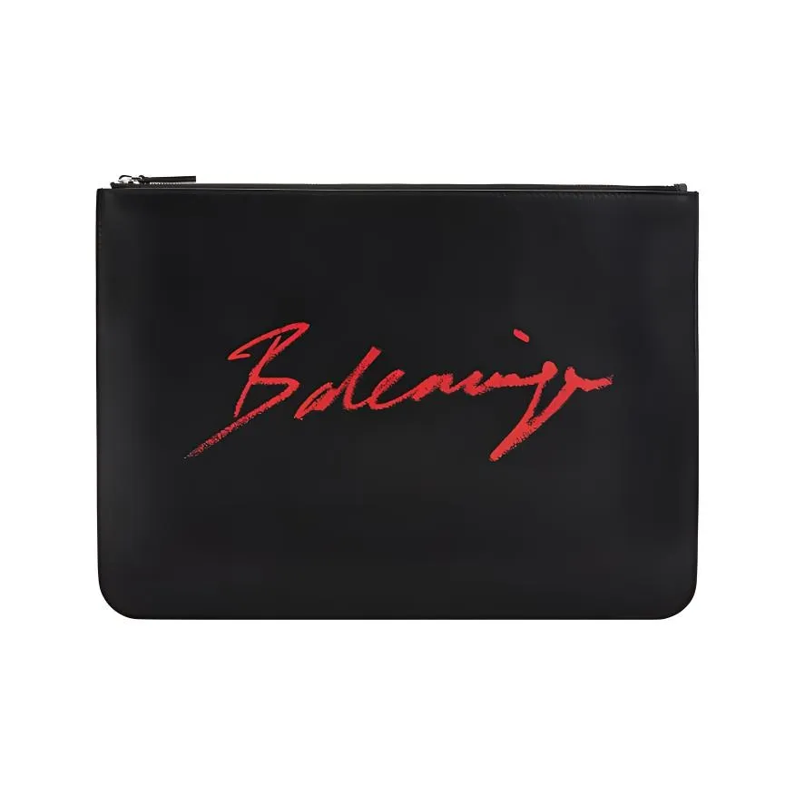 Balenciaga Клатч из коровьей кожи стандартный мужской черный