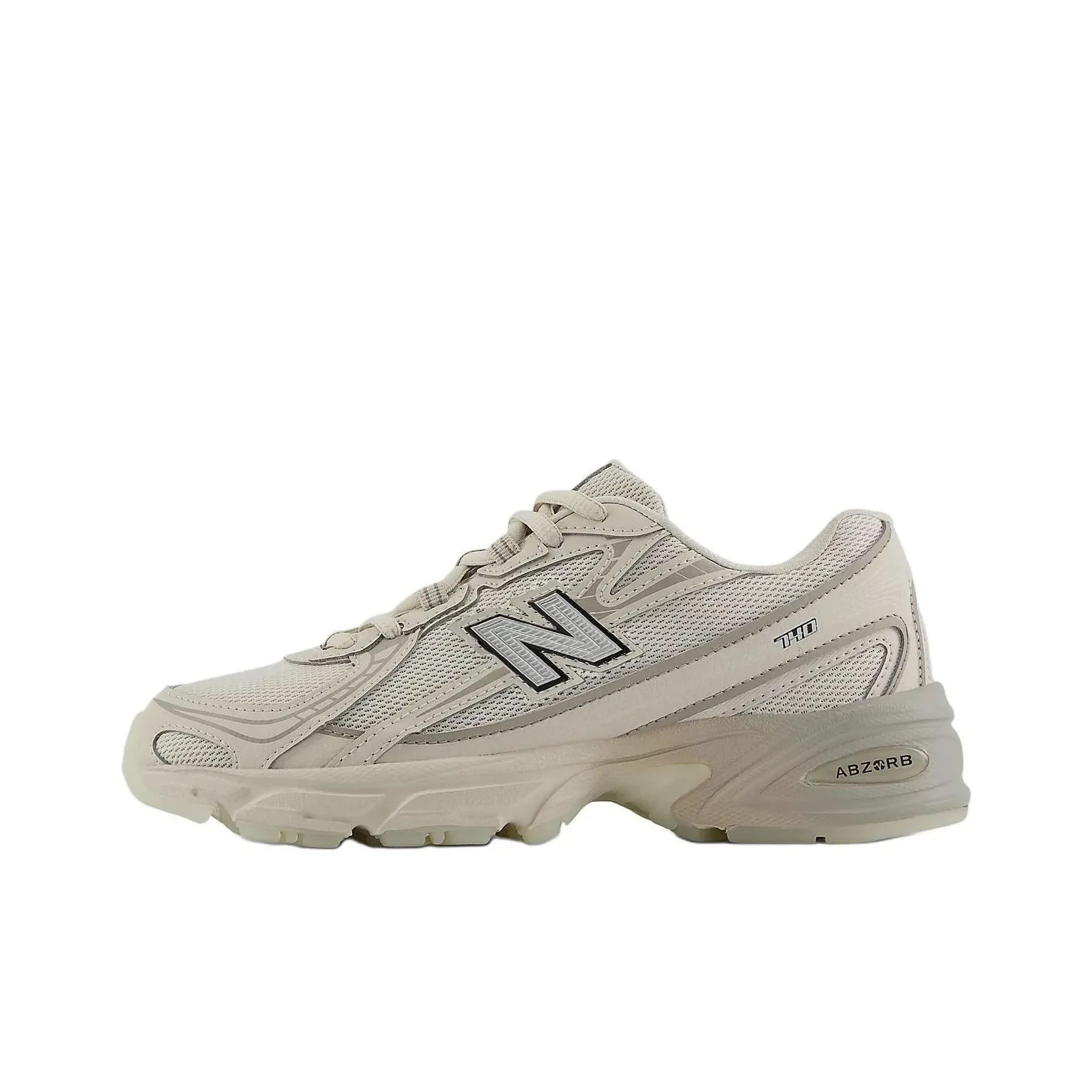 New Balance NB 740 Амортизация Низкий Топ Детская Беговая Обувь Бежевого Цвета