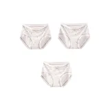 프렌치 도트 무늬 + 체크무늬 곰돌이 + 레터 프린트