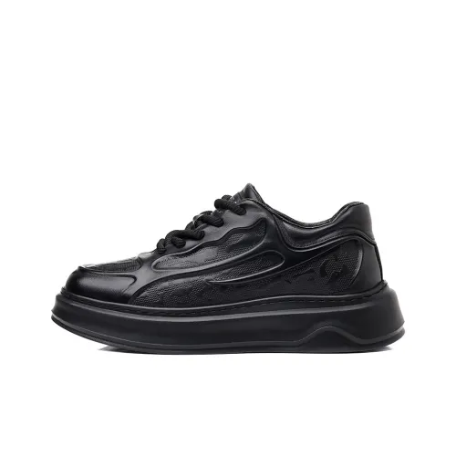 MODENGPAN Кроссовки для скейтбординга Low Top Черные Мужские