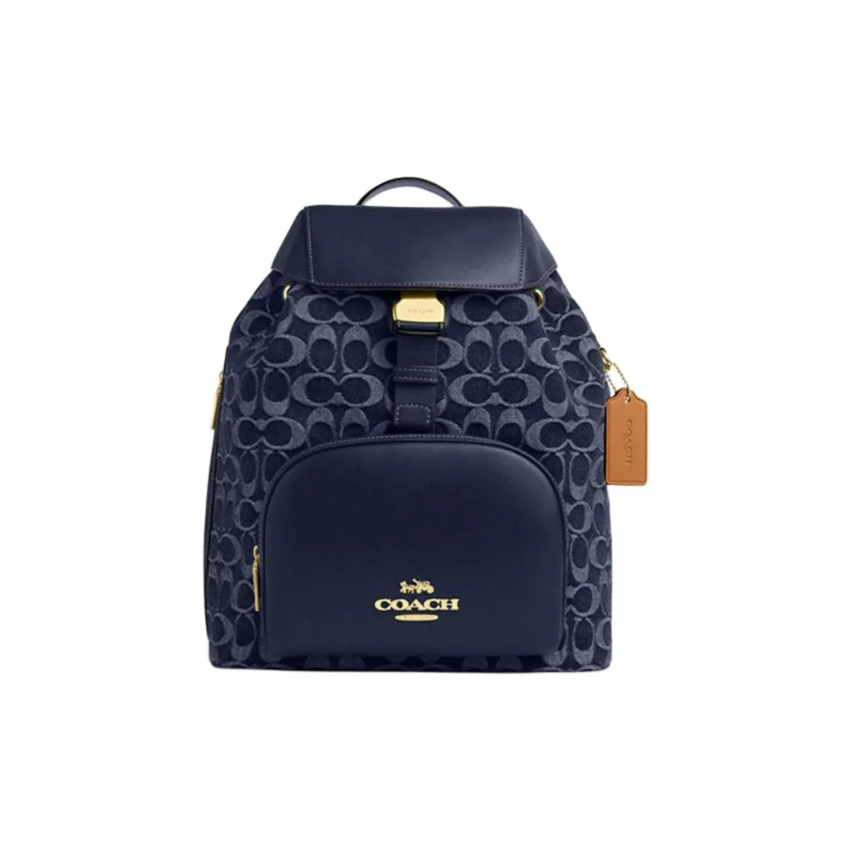 COACH PACE Fabric Backpack Tubas Women's Denim Blue