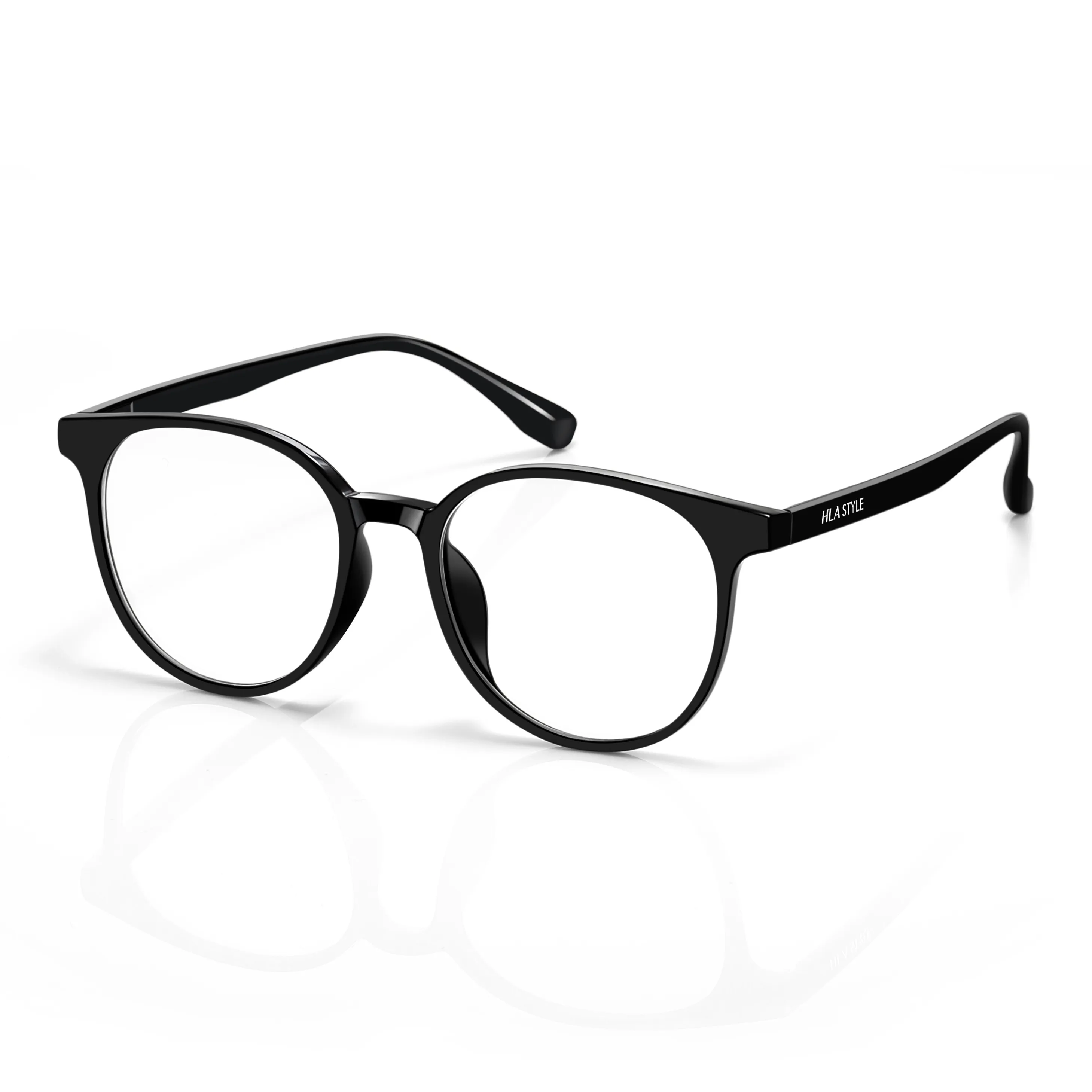HLA TR Memorial Plastic Round Eyeglass Frames Women's