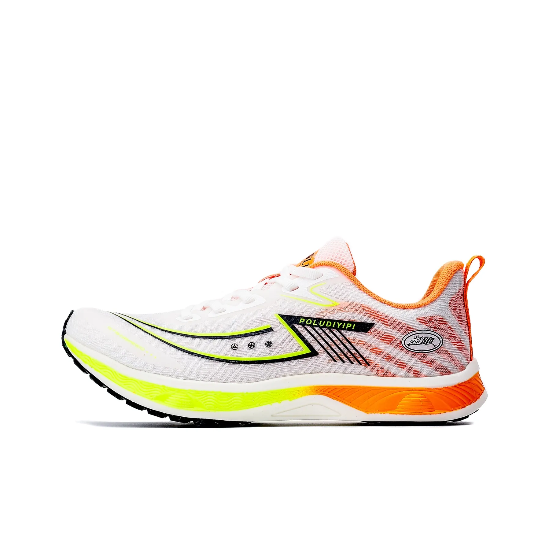 POLUDIYIPI Breathable Slip-Resistant Low-Top Sprint Running Shoes Unisex Elf Yellow