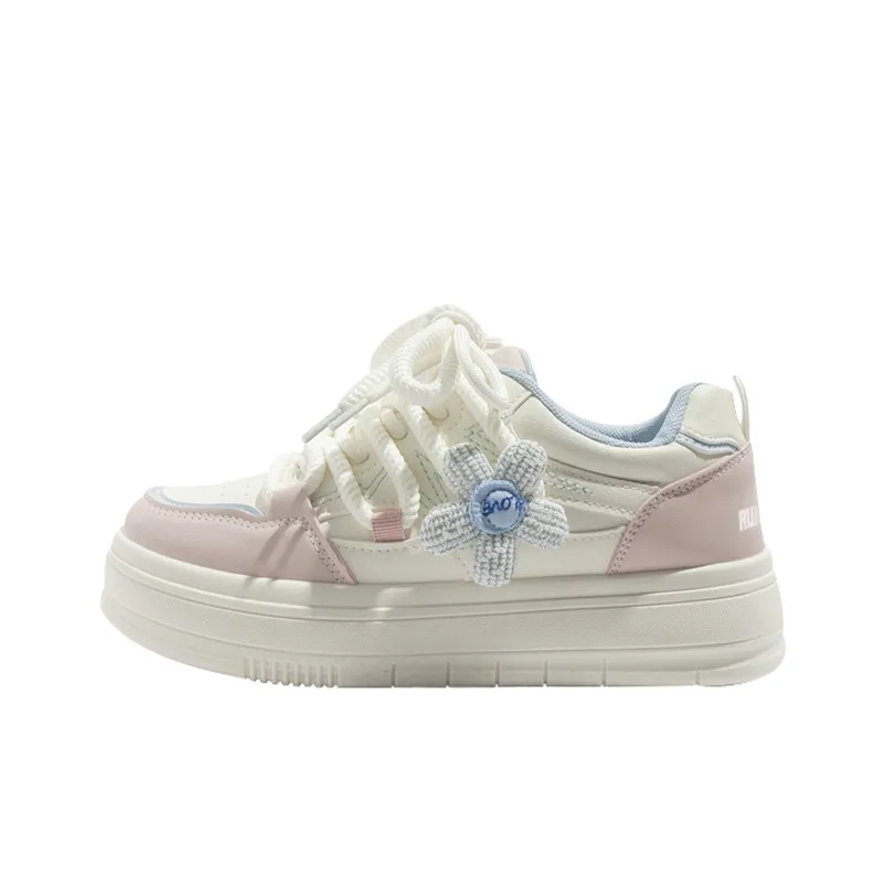 RUN MANNER Lightweight Height Increasing Slip Resistant Low Top Skateboard Shoes Women's
