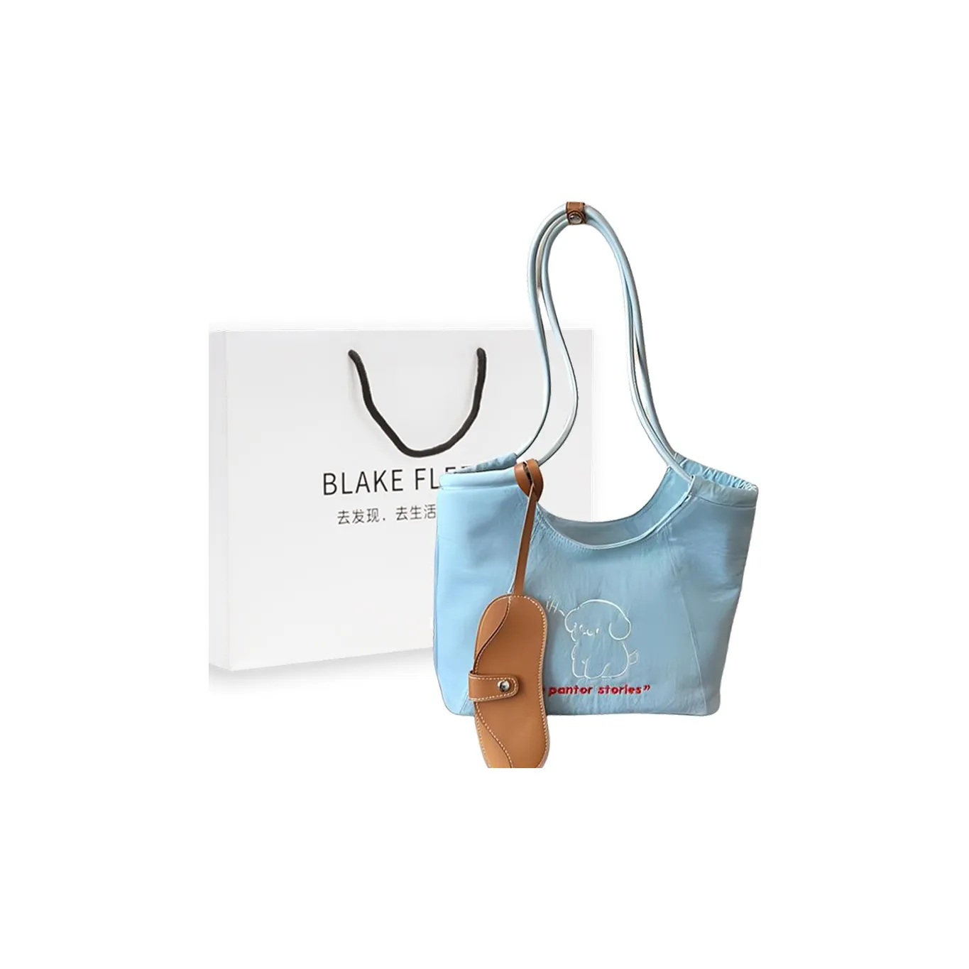 BLAKE FLEETO Деним Сумка через плечо Женская Деним Щенок