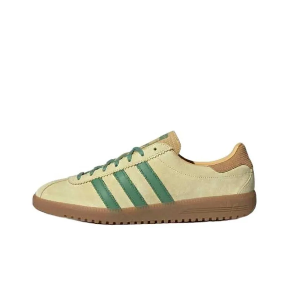 Adidas Originals Bermuda Slip Resistant Abrasion Resistant Низкие Скейтбординг Кроссовки Унисекс Желтый Зеленый Коричневый