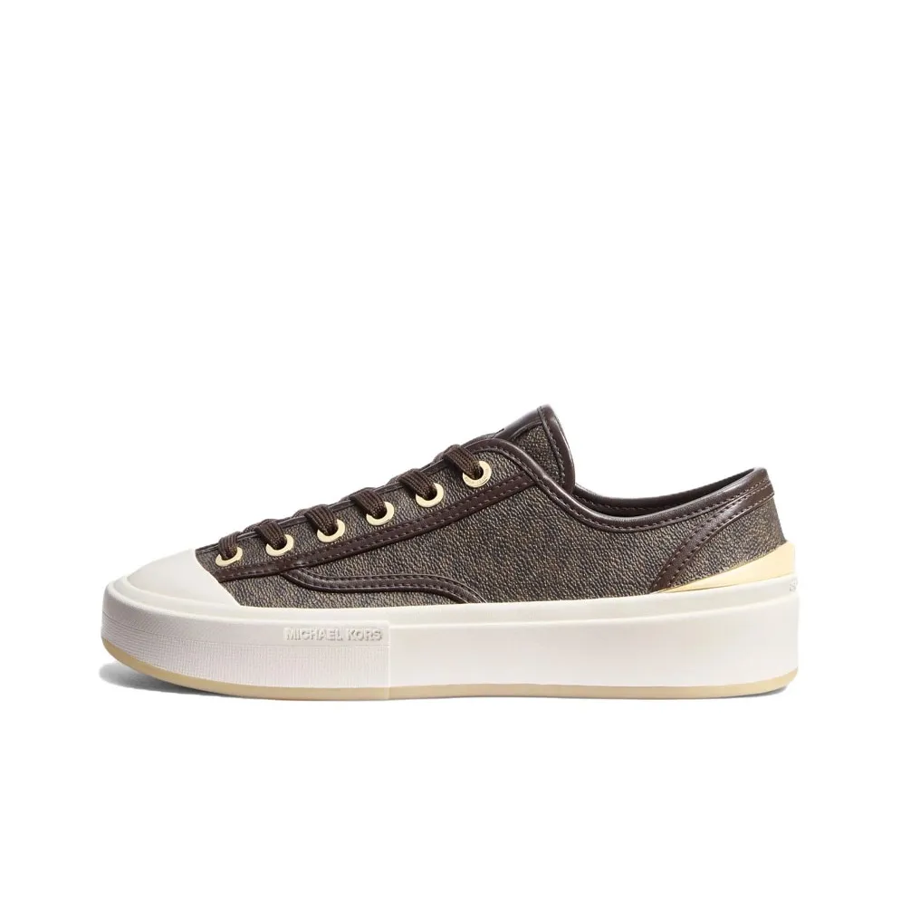 MICHAEL KORS Jude Low Топ Скейтборд Кроссовки Женские Темно-Коричневый