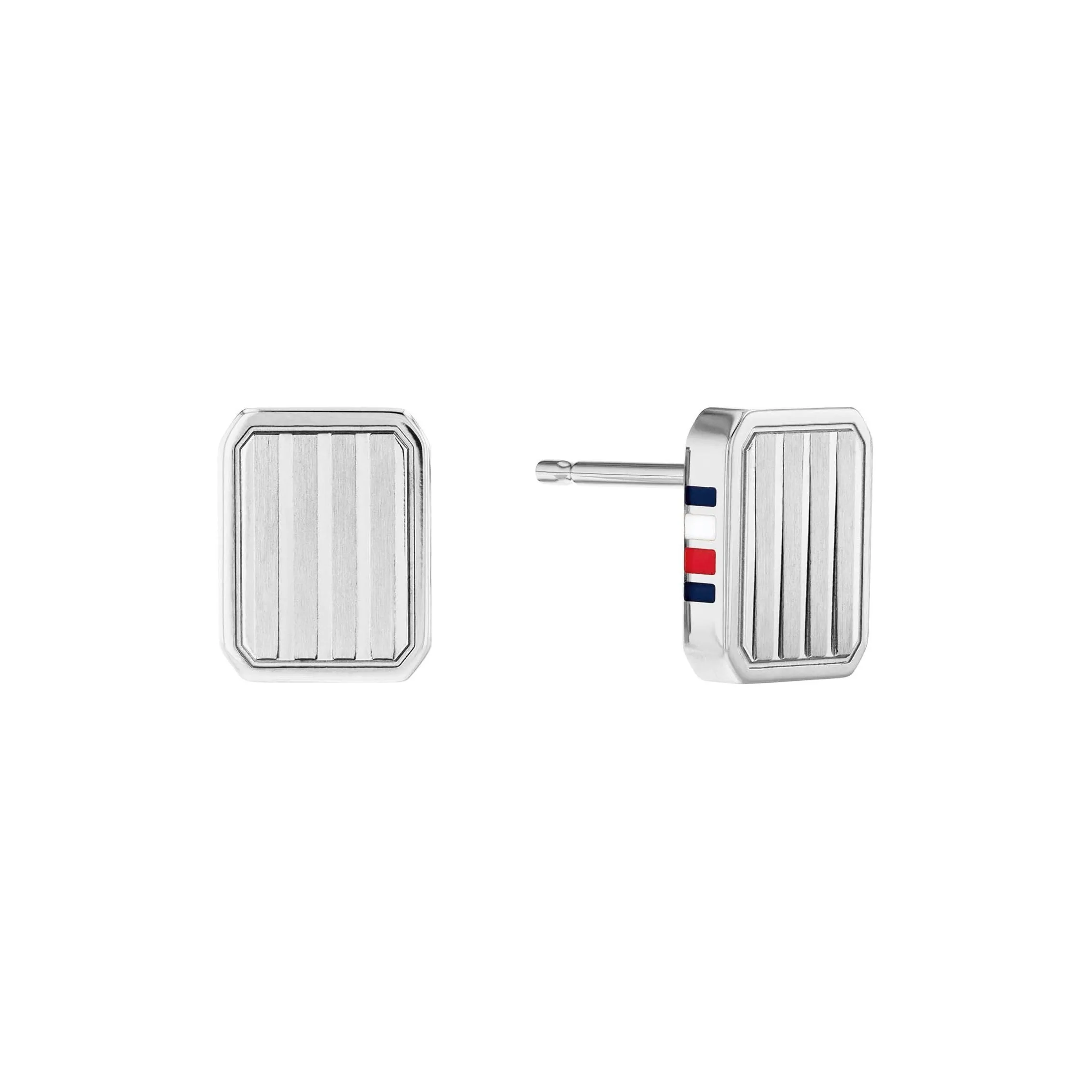 Tommy Hilfiger Stainless Steel Stud Earrings Women's Silver