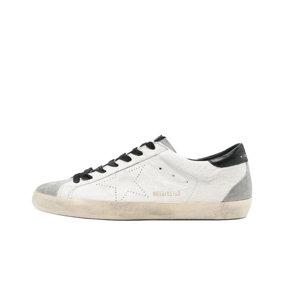 Golden Goose Super-Star Low-Top Skateboard Shoes Men's White Gray