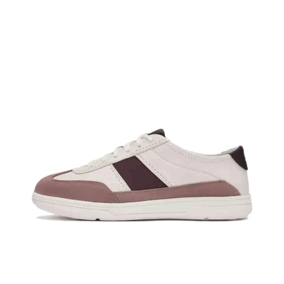 Clarks Craftravel Izy Low Кроссовки для скейтбординга Топ Женские Белые Красные