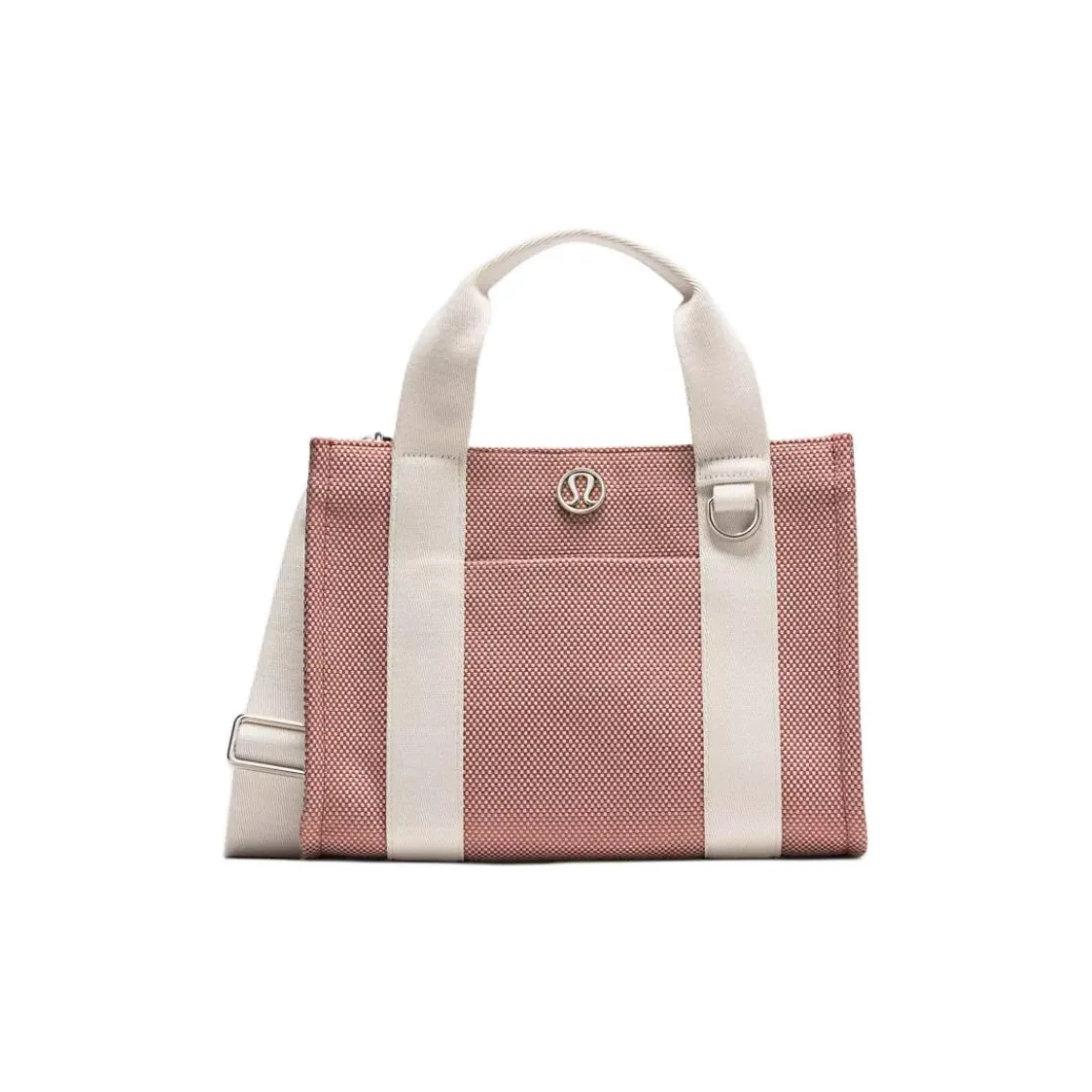 lululemon Хлопок Сумка Мини Женская Румяна Розовый и Кость Белый