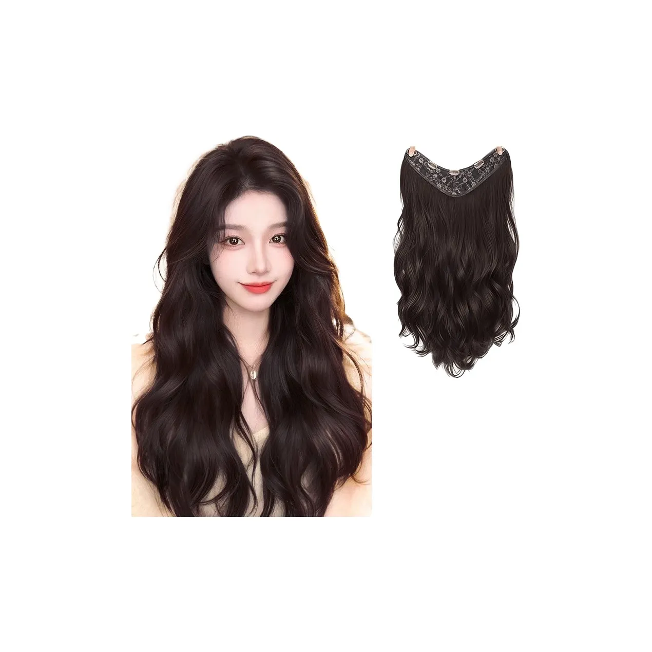 MUYAN Яйцо Roll Волосы Расческа Клипсы Парики Высокая Температура Пряжа Короткие Прямые Волосы