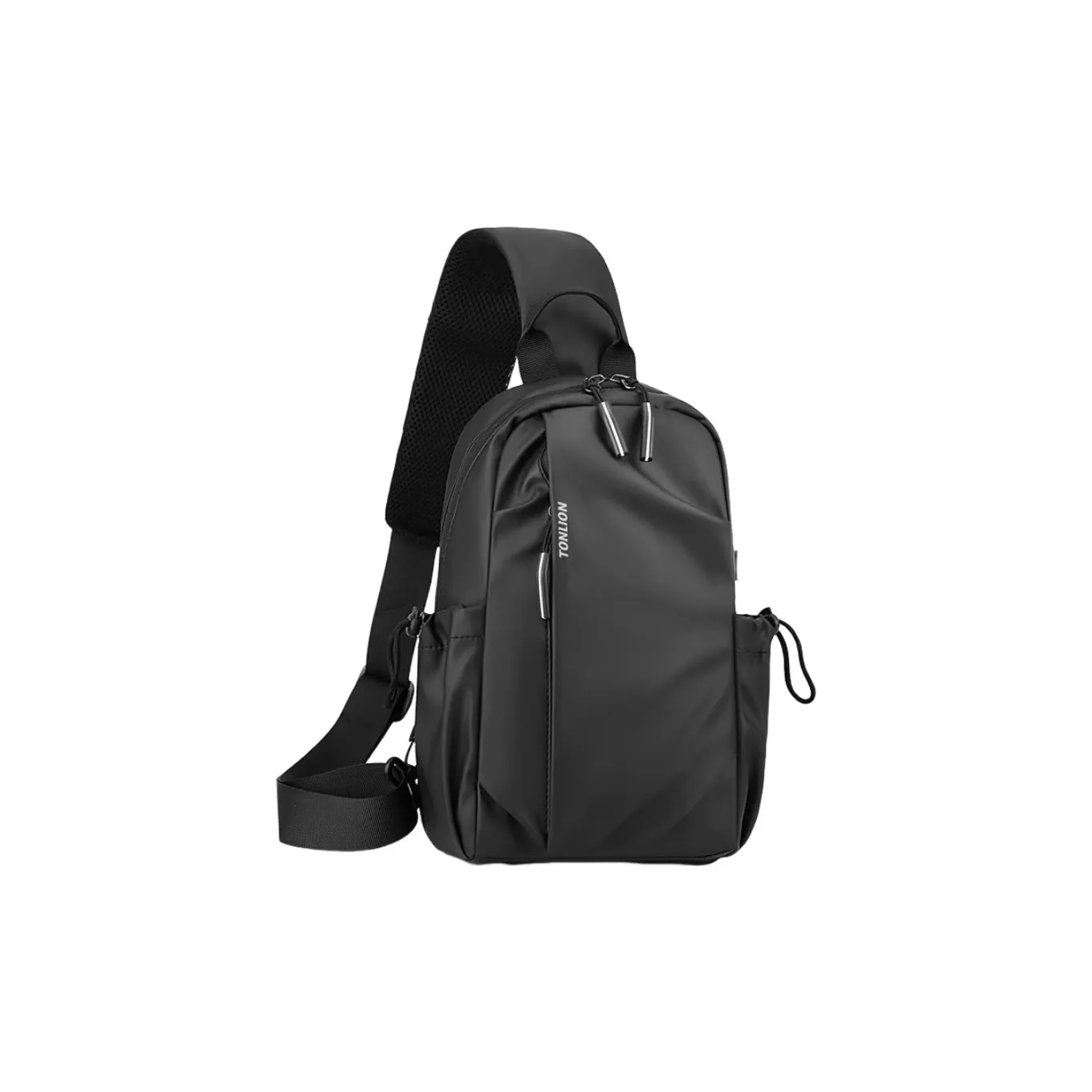 Tonlion Fabric Sling Bag Regular Unisex Black