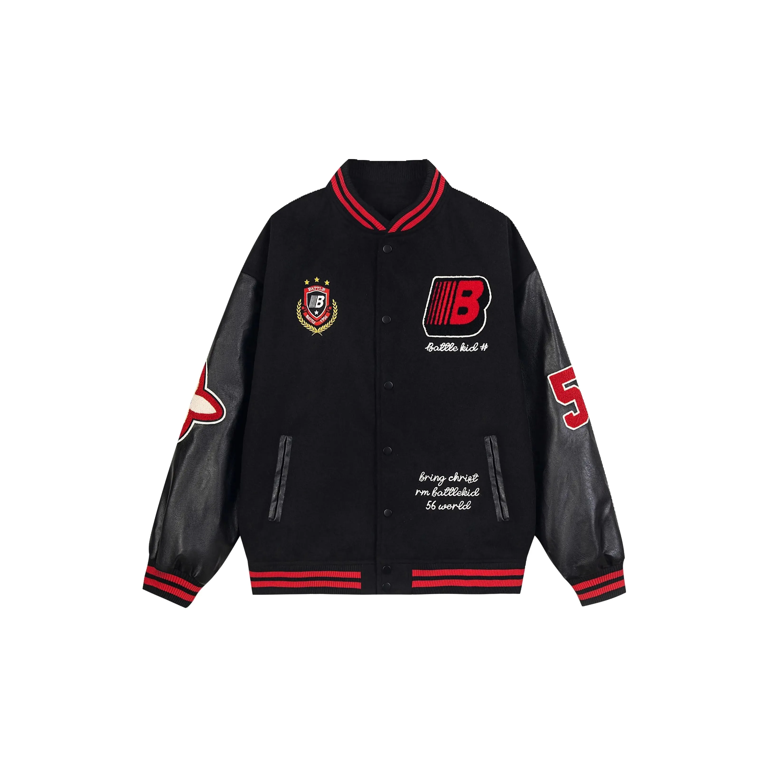 FOREVER 21 Бейсбольная куртка Унисекс Черный