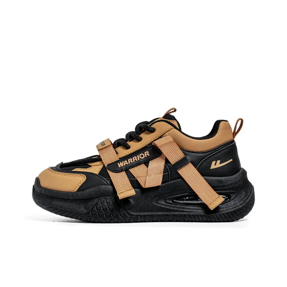 Warrior Shock Absorbers Slip-Resistant Abrasion-Resistant Low Top Footwear Men's Brown Black