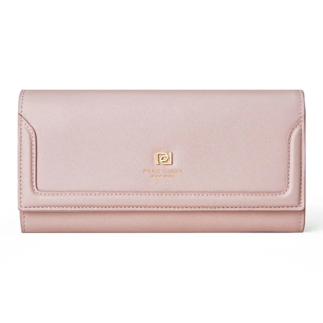 PIERRE CARDIN Кошелек из коровьей кожи женский розовый