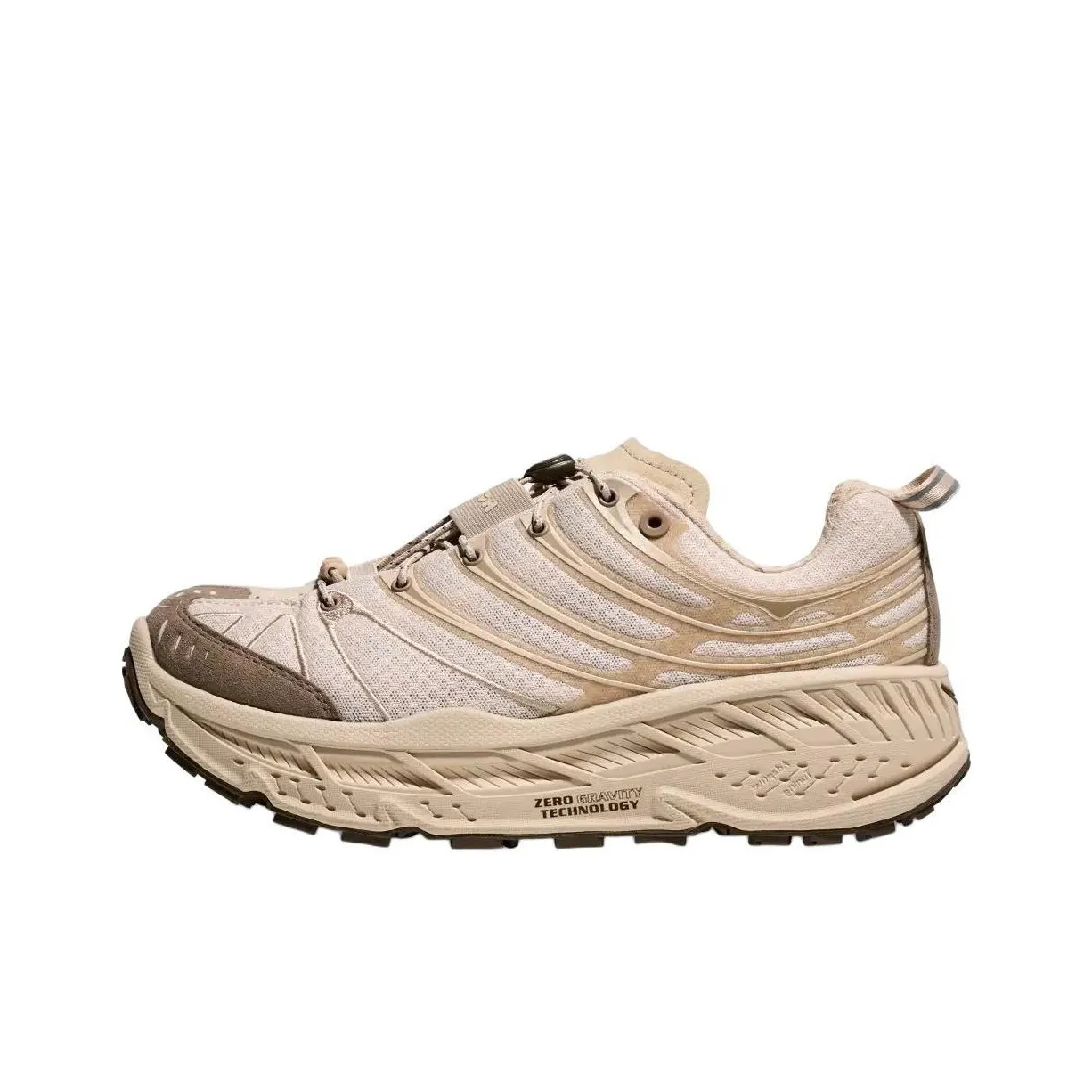 HOKA ONE ONE Stinson Evo OG Anti Slip Wear Resistant Low Top Running Shoes Unisex Beige