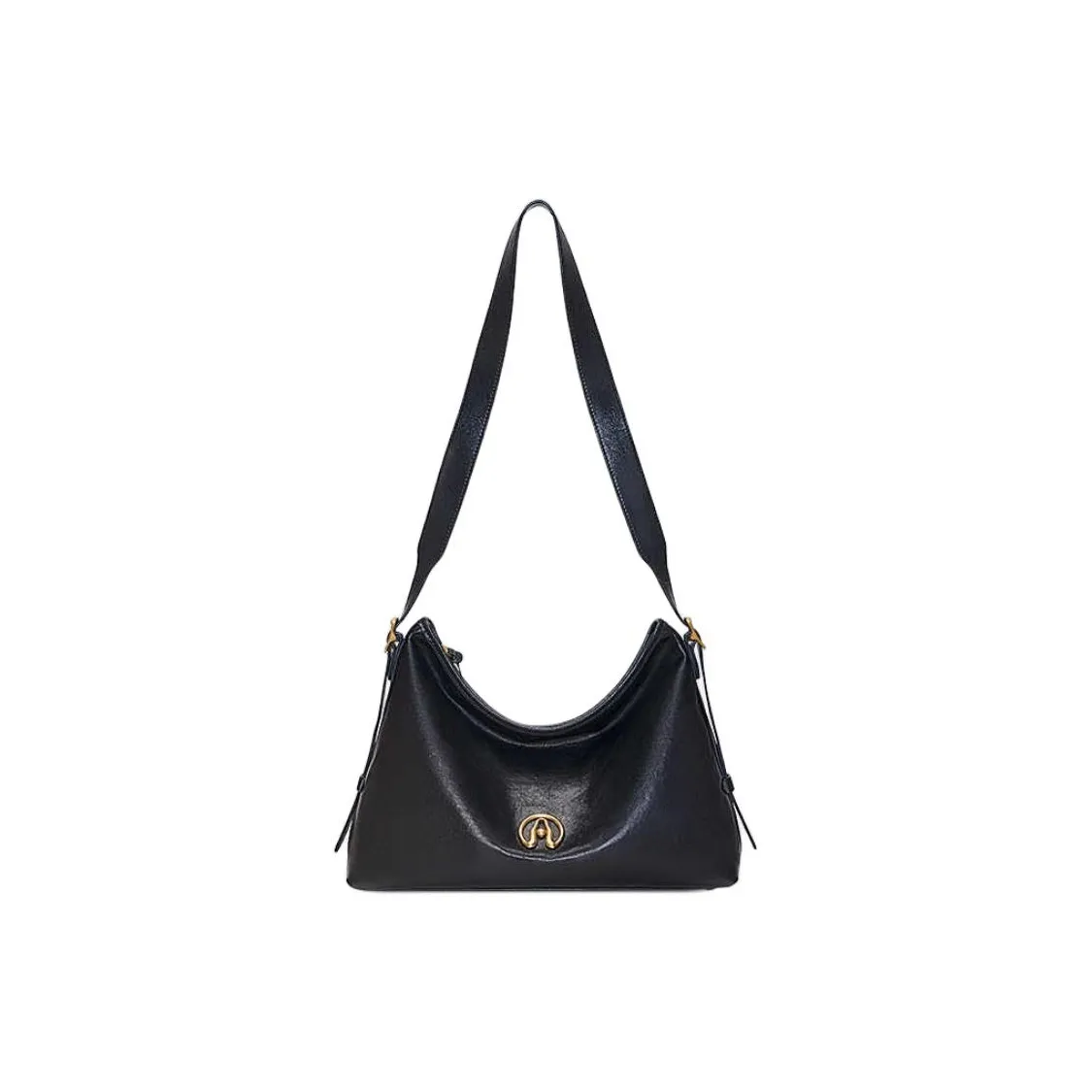 Hush Puppies Sheepskin Hobo Bag Crossbody Bag Shoulder Bag Large Women's Black Хуш Пуппис Овчина Хобо Сумка Сумка через плечо Сумка на плечо Большая Женская Черная