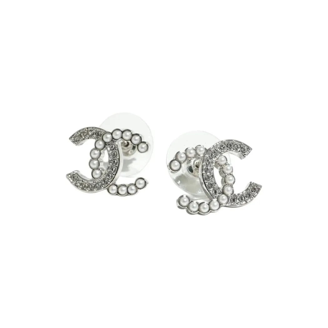 CHANEL Metal Earrings Women's Gold