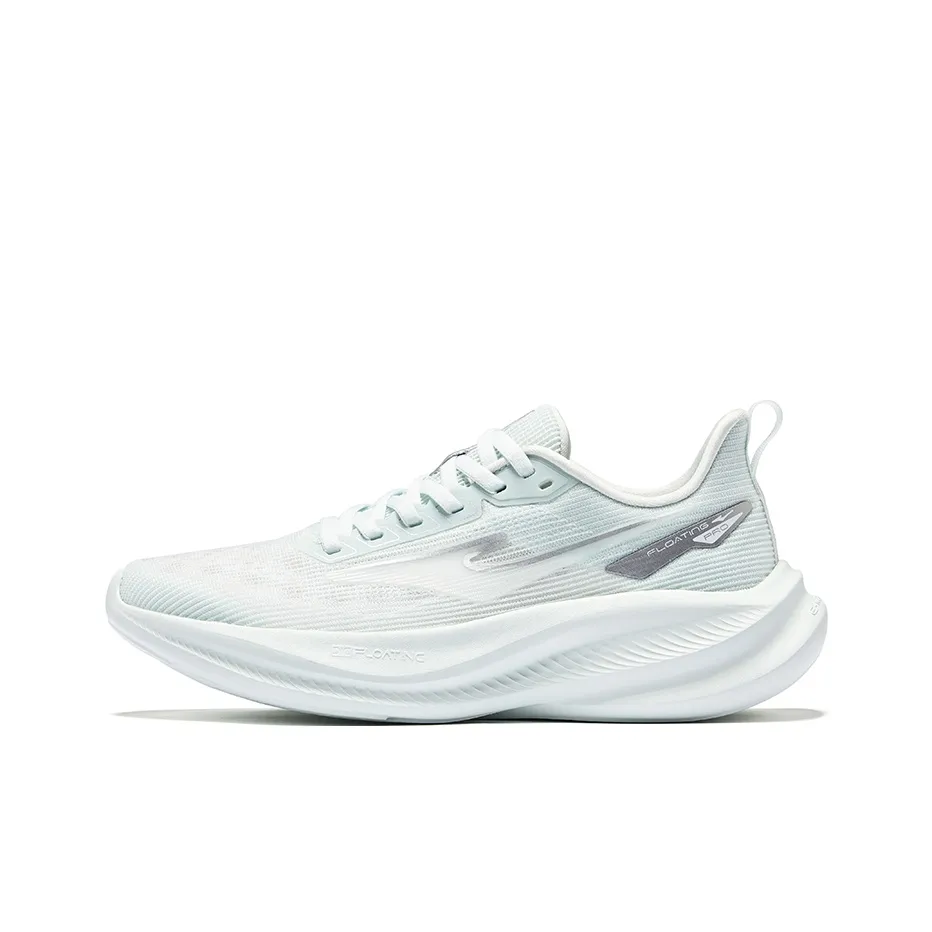 Erke Cushioning Lightweight Breathable Low-Top Training Running Shoes Women's Snowflake Paste Bright Silver