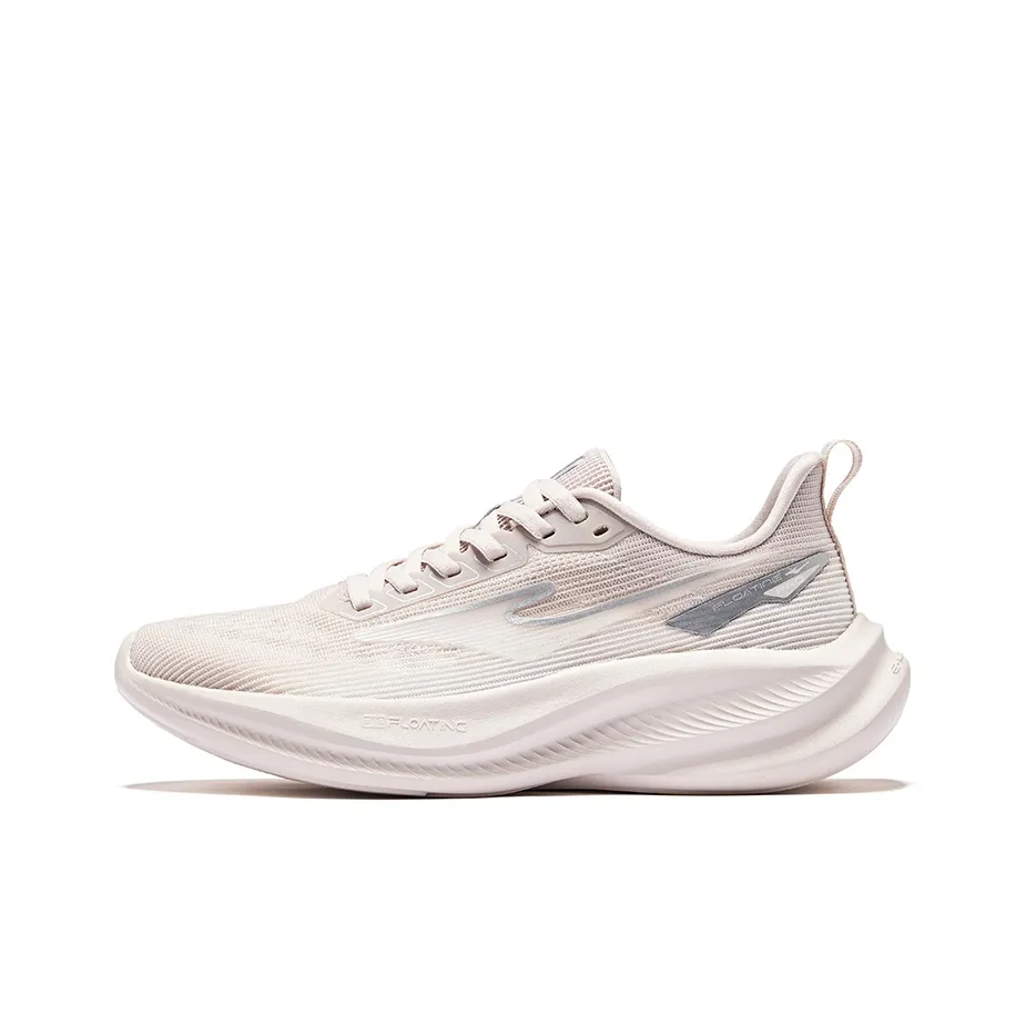Erke Water Float 6PRO Running Shoes Women's Low Top Painted Gray Microcrystal White
