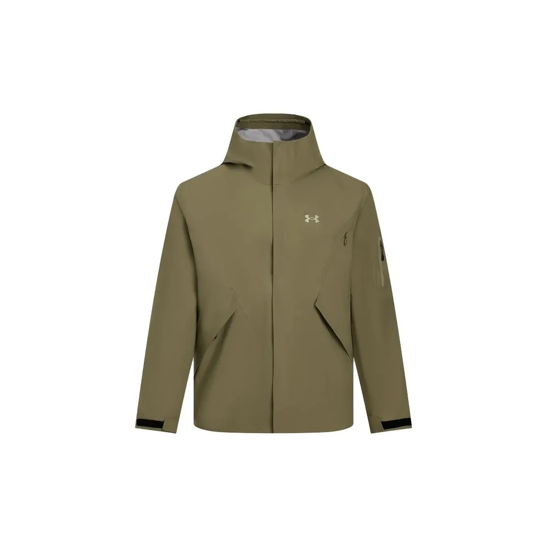 Under Armour Storm SS25 Трейл Бег Поход Водонепроницаемый Ветровка Мужской Коричневый