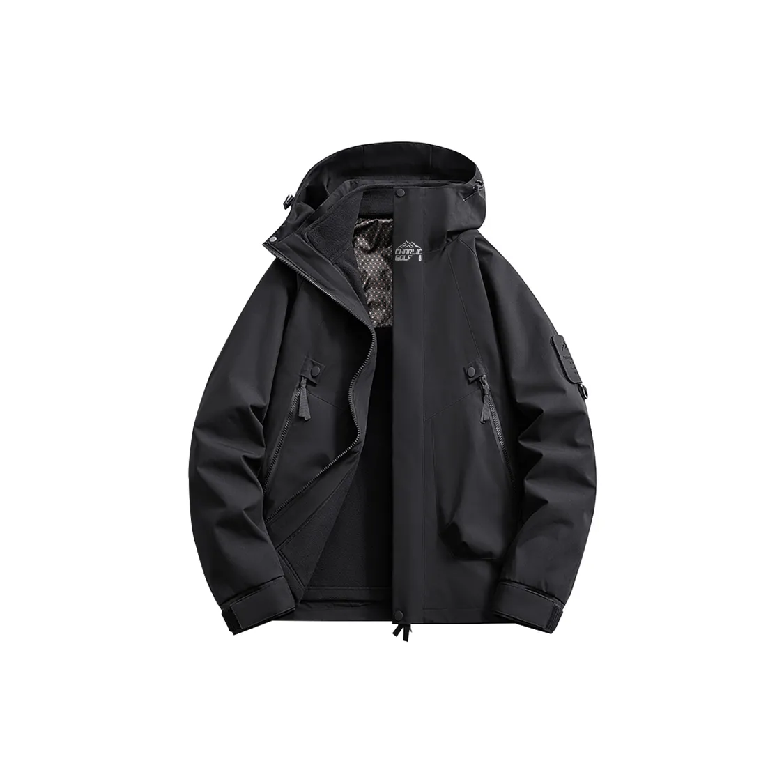 CHARLIE GOLF Water Resistant Windproof Breathable Windbreaker Jacket Unisex