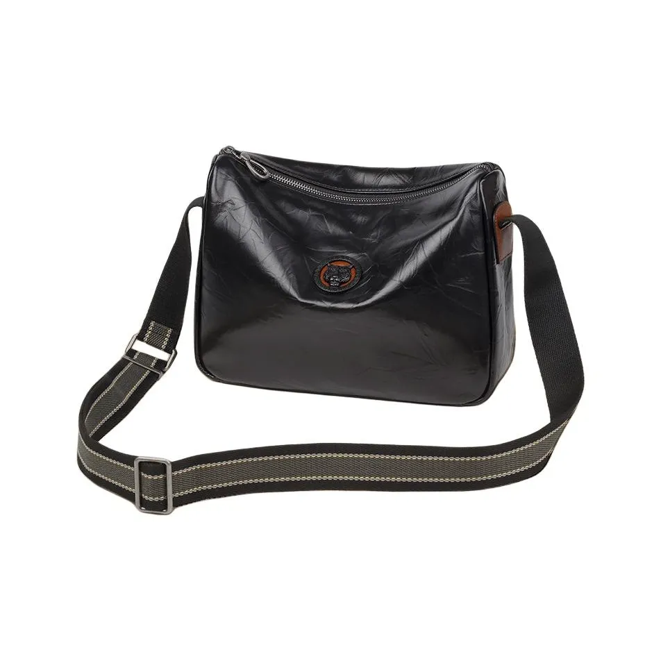 VIHUS Cow Leather Shoulder Bag Regular Men's Black