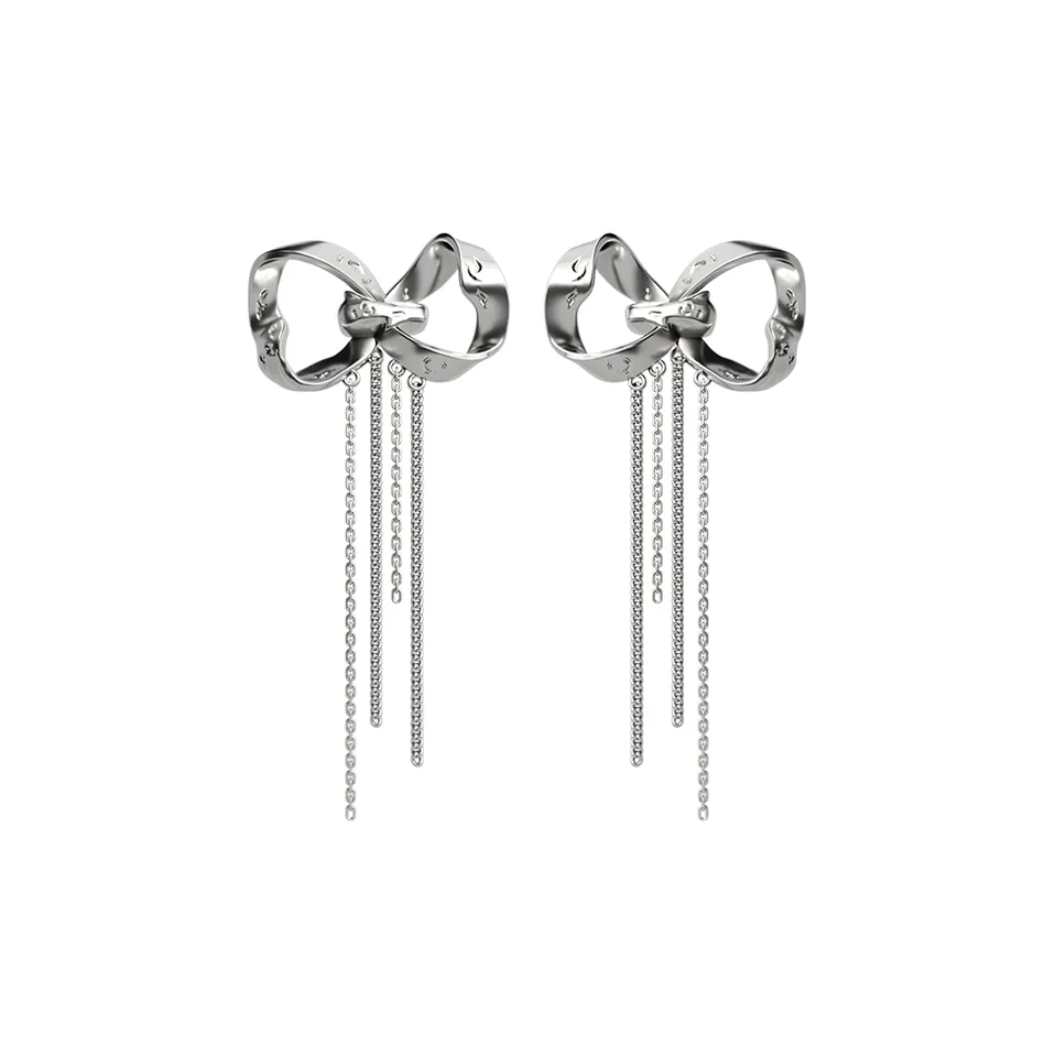 OINICIO Серьги из меди с покрытием из белого золота унисекс