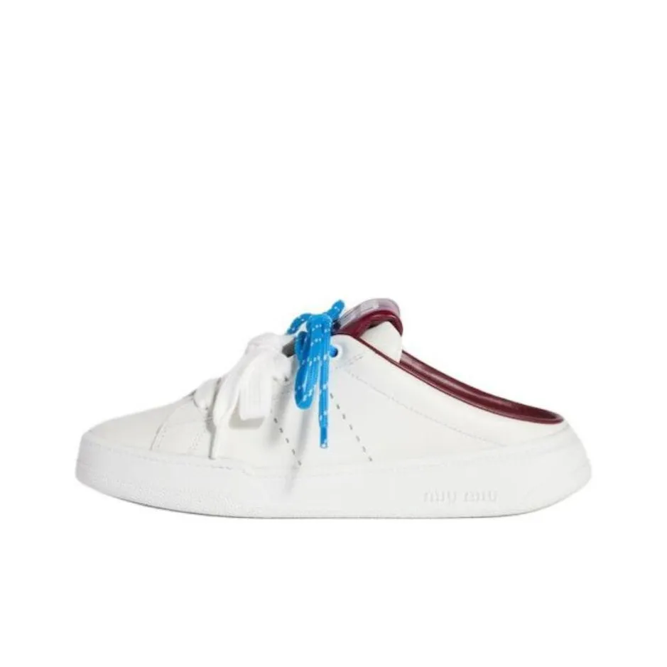MIU MIU Closed Toe Slippers Women's White