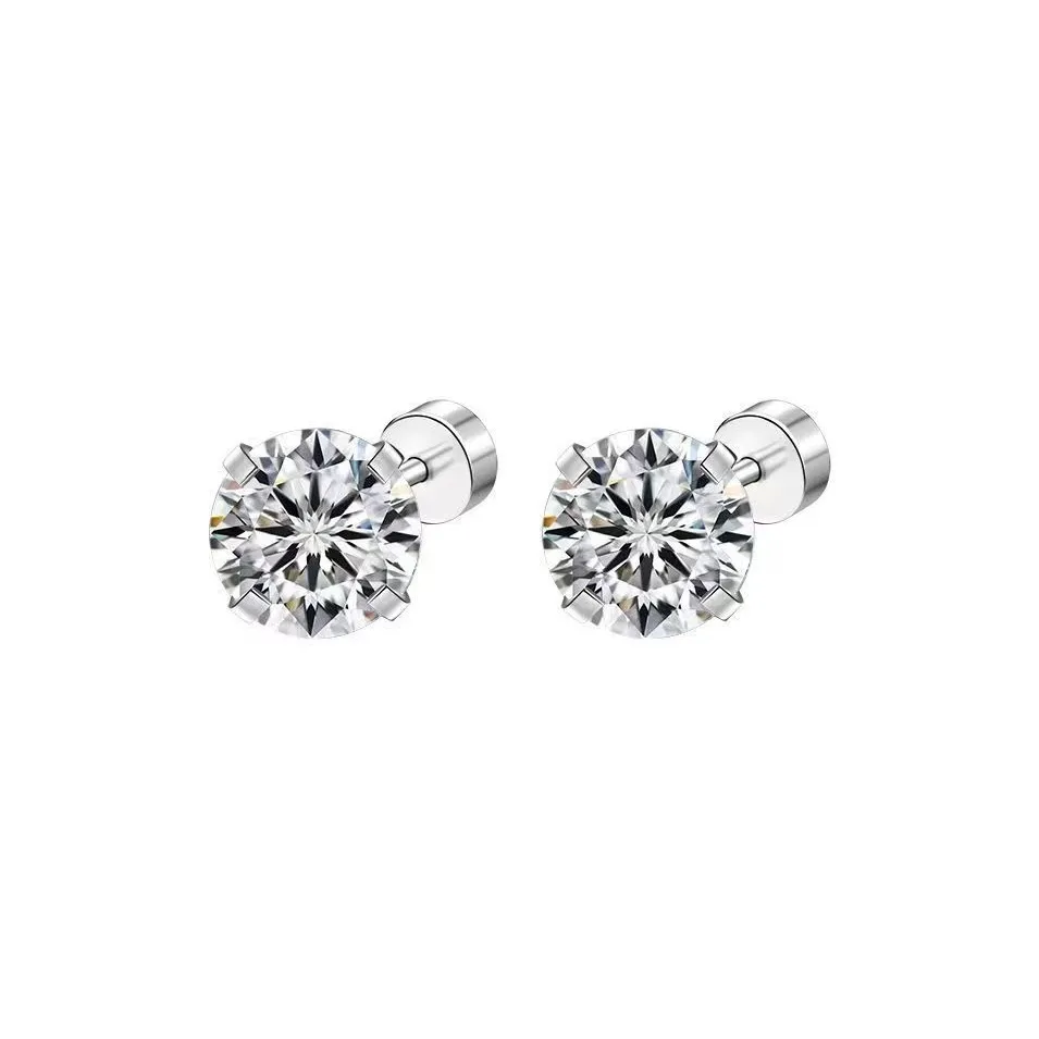 MCK Titanium Steel Stud Earrings Unisex