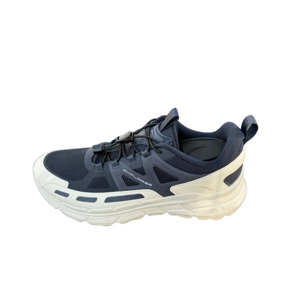 Anta Anti Slip Wear Resistant Low Top Hiking Shoes Men Dark Blue