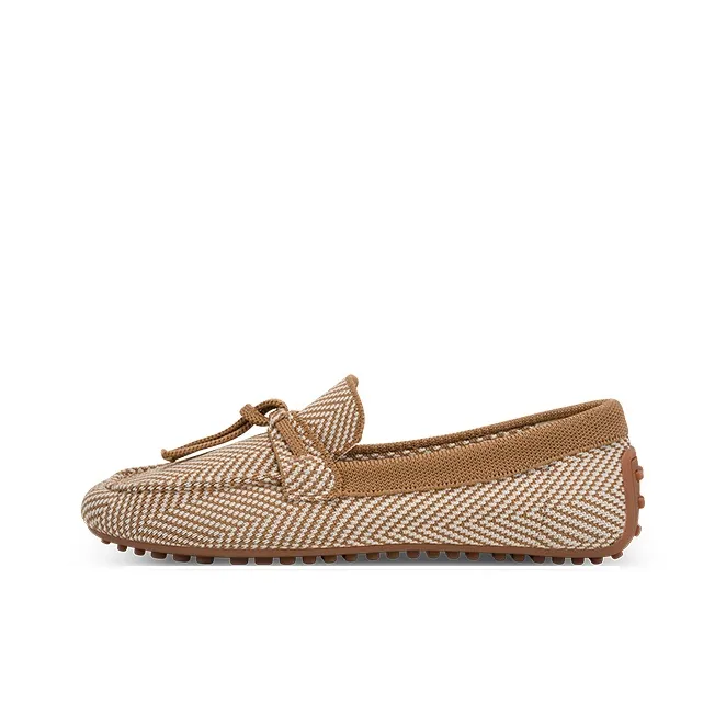 JC DAMO Gommino Loafers Women's Camel/Dark Blue