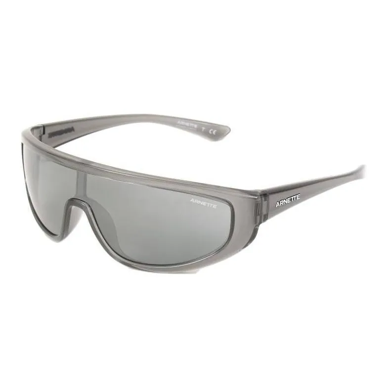 Arnette Plastic Irregular Shape Sunglasses Unisex Gray