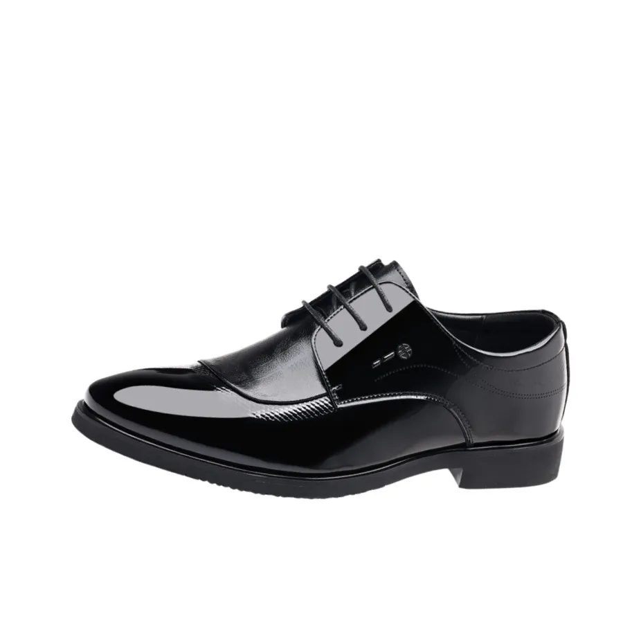 EGCHI Dress Shoes Men's Low Top Black