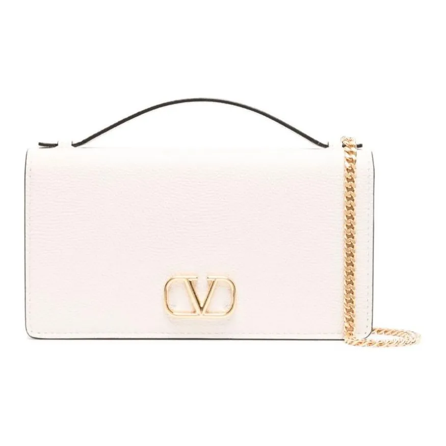 Valentino Leather Wallet Handbag Unisex White