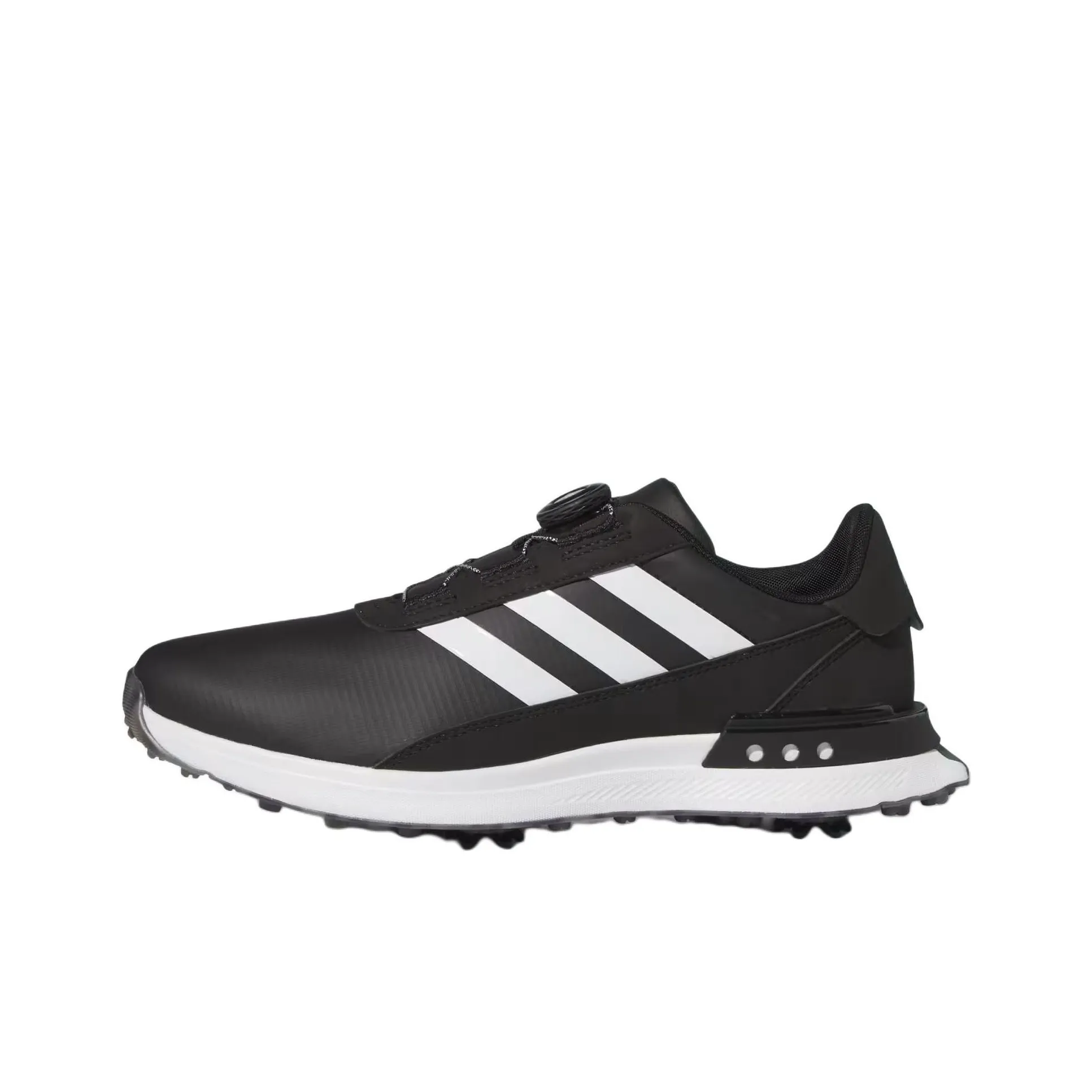 Adidas S2G 24 Slip-Resistant Abrasion-Resistant Low Top Golf Shoes Men's Black Adidas S2G 24 Противоскользящие Устойчивые к истиранию Низкие Топ Обувь для гольфа Мужская Черная