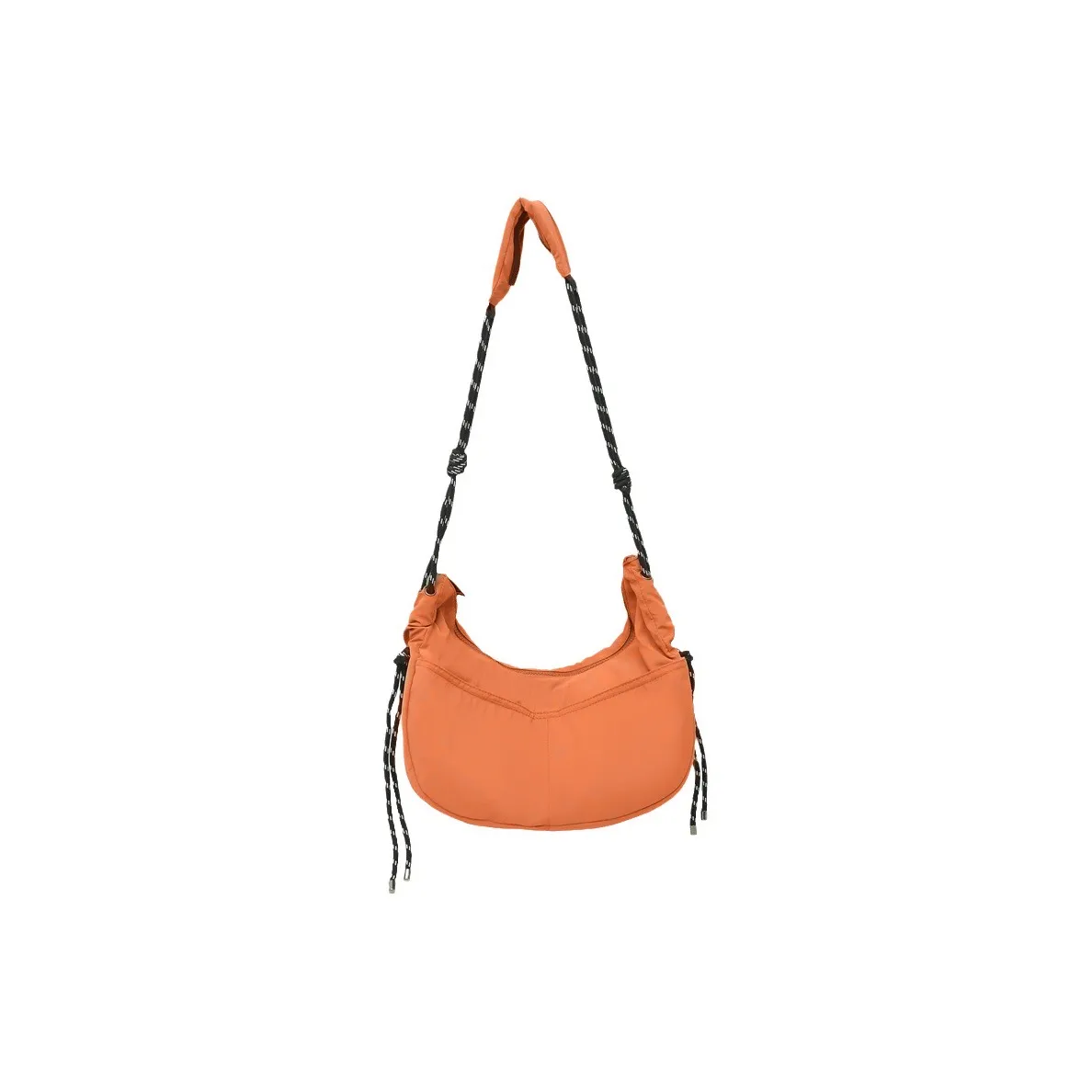 TAKI Nylon Casual Minimalist Style Dumpling Bag Regular Unisex Orange