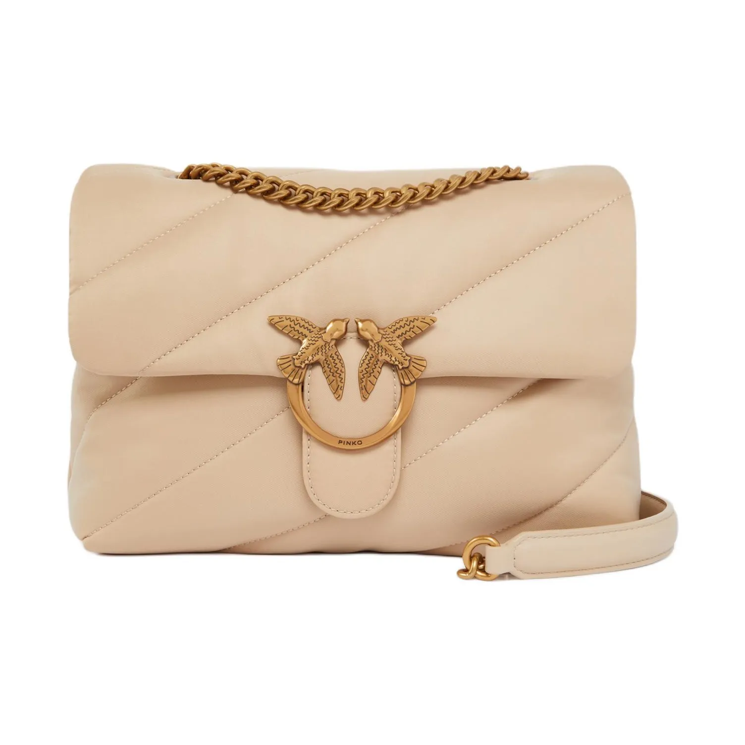PINKO Love Bag Polyamide Crossbody Bag Women's Pink